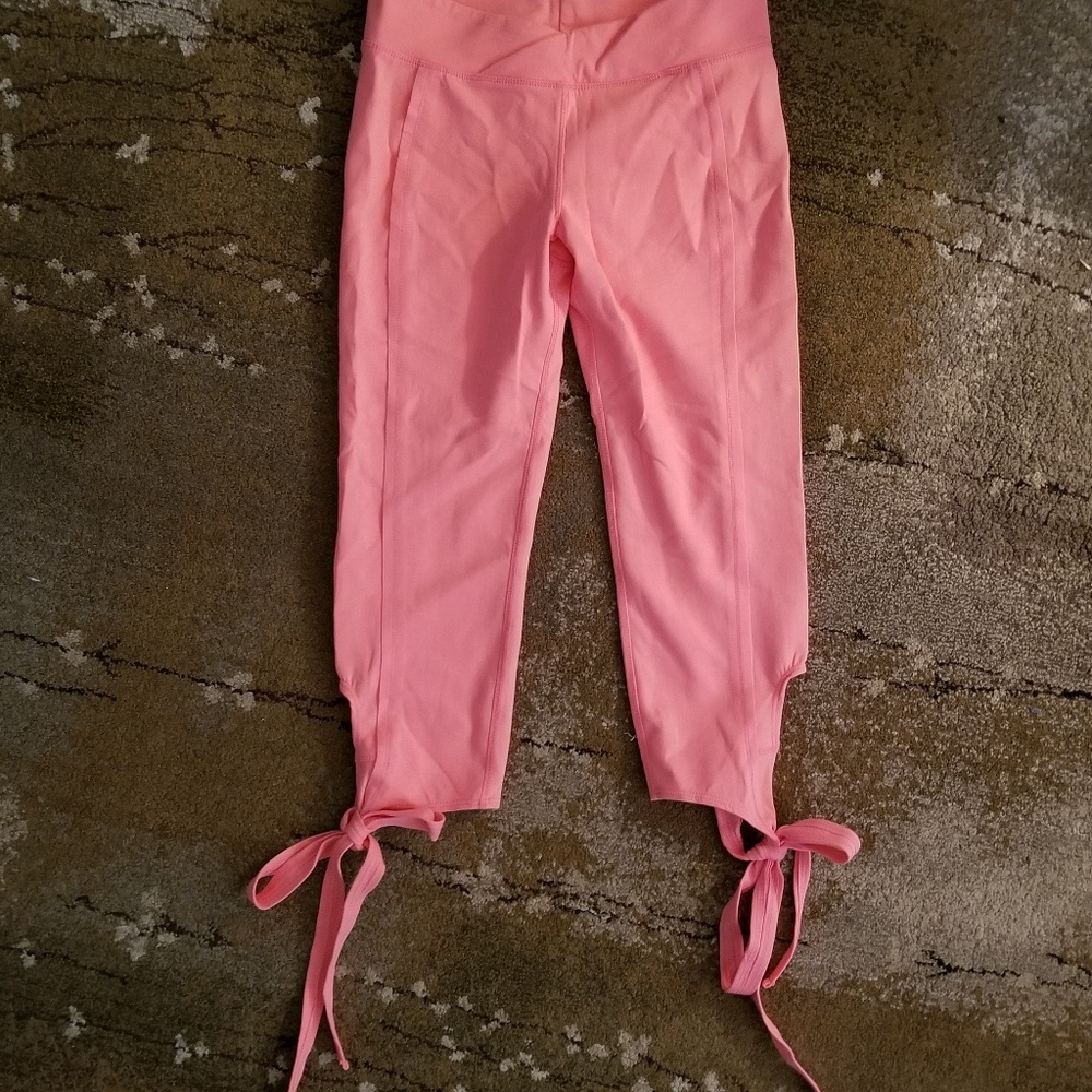 Free People Pink cutout legging